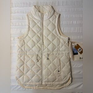 BearPaw Women's Quilted Off-White Vest